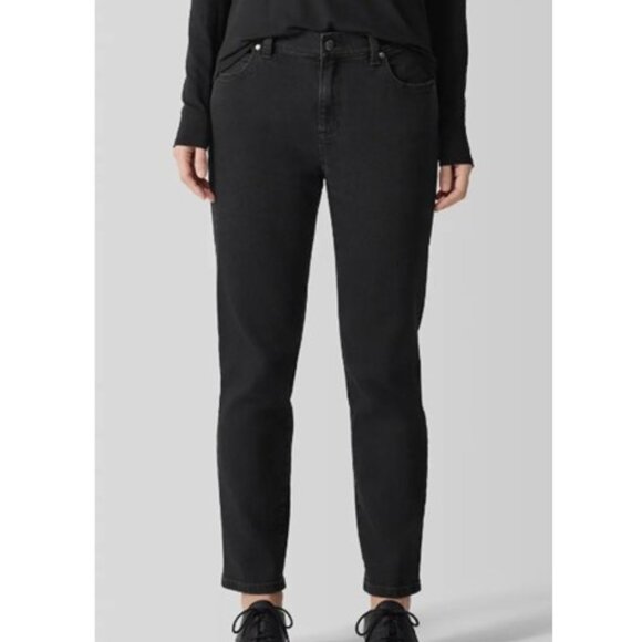 Eileen Fisher High Waist Ankle Slim Jeans - EUC - Picture 1 of 6